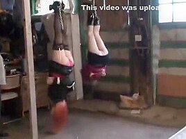 2 MILF Bondage Up side down