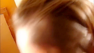 20yr old Kira sucking dick until he cums in her mouth