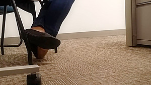 A Look At An Office Managers Well Worn Black Ballet Flats