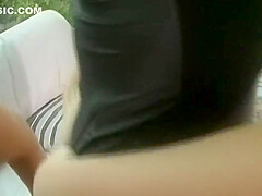 A Perfect German Blonde Gets Her Holes Pleased By Two With Big Dicks