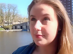 A beautiful BBW girl with big tits is degomer