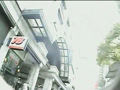 A blonde and a brunette discovered in the city in an upskirt video