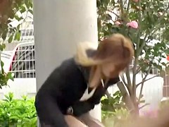A hard nut to crack babe got skirt sharked after a struggle