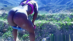 AMATEUR BLACK GIRLFRIEND FUCKS OUTDOORS