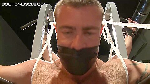 Adam Rogue slides muscle cock in and out of Trace Michaels