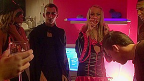 Adel & Alon & Anette Dawn & Julia Crow & Zanna in sex party scene with lots of beautiful minxes