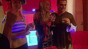 Adel & Alon & Anette Dawn & Julia Crow & Zanna in sex party scene with lots of beautiful minxes