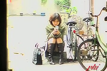Affectionate young tramp reading some text messages during wild sharking