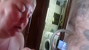 After A Blowjob, They Lick The Sperm From The Dick