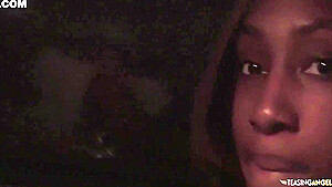 After Having A Wet Dream The Skinny Ebony Sucked And Fucked A Hard Bbc