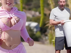 Alektra Lux In Hot And Passionate Blonde Milf Shows Her Enthusiasm For A First Time On Camera