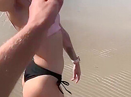 Alexa Peach - Stepsister Took Me To The Quiet Beach, So