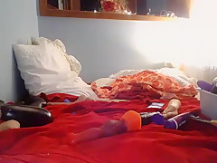 Amateur Brunette Double Toying