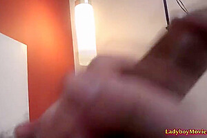 Amateurs Ladyboy Shy Sucked And Jerked
