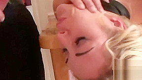 Amazing handcuffed blonde slut Victoria fucked from behind