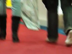 Amazing street candid filmed by an man