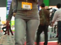 Amazing street candid filmed by an man