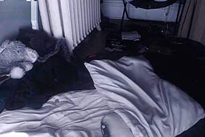 American Brunette Femboy self-sucking