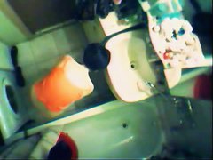 An enticing vid of a floozy in the shower