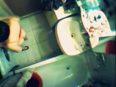 An enticing vid of a floozy in the shower