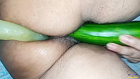 Anal Dp From Ass To Pussy With Cucumber And Dildo Canadian teen 18+ Rough Fuck In Usa