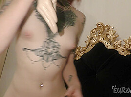 Andy teen 18+ Fucking Herself Deep With Huge Dildos And Fisting Dildo In The Bedroom