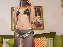 Arabic vixen makes big cock cum after POV blowjob