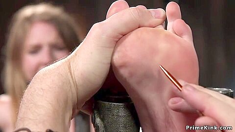 Ashley Lane - Tied Up Dark Hair Girl Whipped To Red Skin