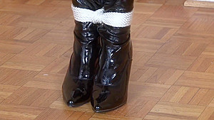 Ashley Renee Ballgag Boots Corset
