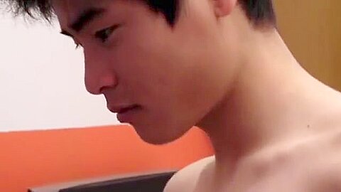 Asian Boy Wanks, Cums And Showers