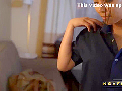 Asian Maid Caught Stealing