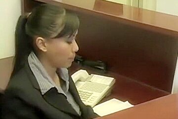 Asian Office Sluts-Lesbian Mika Seduce Avena, Caught By Boss For 3some