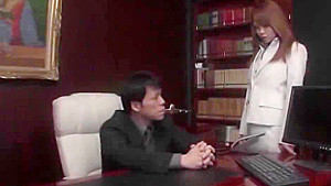 Asian office hottie gets gangbanged by her colleagues