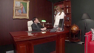 Asian office hottie gets gangbanged by her colleagues