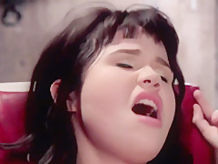Asian sub in gyno chair gagged