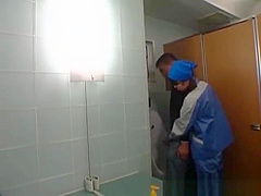 Asian toilet attendant enters the wrong part1