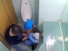 Asian toilet attendant enters the wrong part1