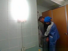 Asian toilet attendant enters the wrong part1