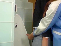 Asian toilet attendant enters the wrong part1