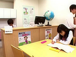 At the library 14 1