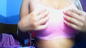 Awesome Big Natural Boobs Show Enjoying Hotness