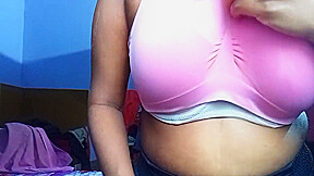 Awesome Big Natural Boobs Show Enjoying Hotness