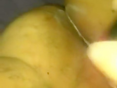 BBW dripping wet and then creaming on her dildo