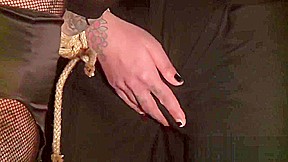 BDSM XXX Russian sub beauty is suspended from the ceiling by Master before hardcore orgasm