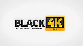 BLACK4K  BBC of well-built guy brings teen 18+ brunette sexual pleasure