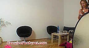 Backstage naked show with real czech beauty