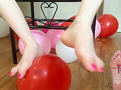 Balloon Foot Tease