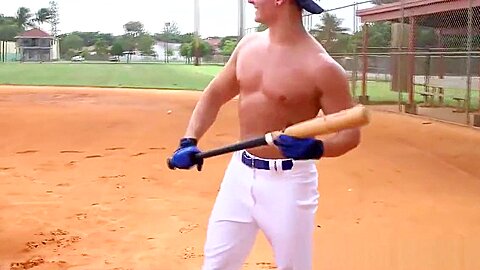 Baseball stud pounded under the showers