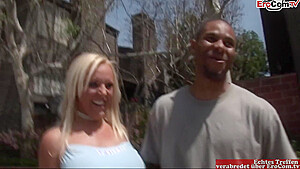 Bbc Pick Up A Blonde Milf With Natural Tits For Interracial Sex