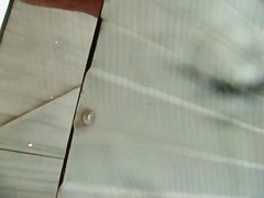 Beach change cabin girl got trimmed cunt and tits spied